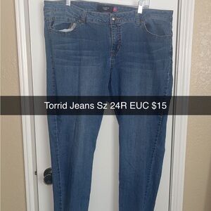 Torrid Women's Classic Blue Straight Leg Jeans